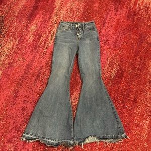 Wild fable button up bell bottom super flare jeans